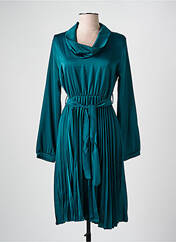 Robe mi-longue vert COULEURS DU TEMPS pour femme seconde vue