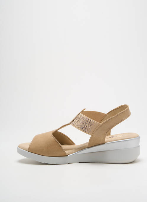 Sandales/Nu pieds beige BAERCHI pour femme