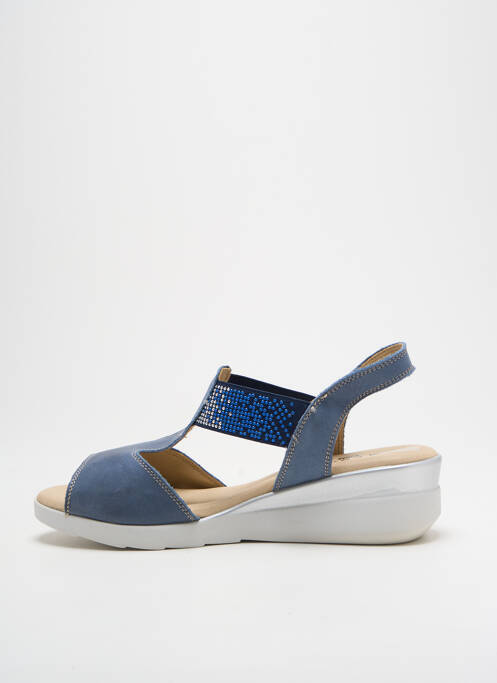 Sandales/Nu pieds bleu BAERCHI pour femme