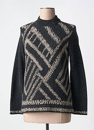 Pull coupe cintrée manches longues noir MERI & ESCA femme