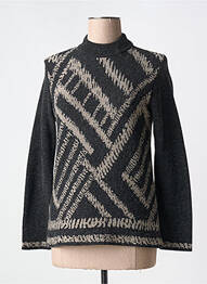 Pull coupe cintrée manches longues noir MERI & ESCA femme