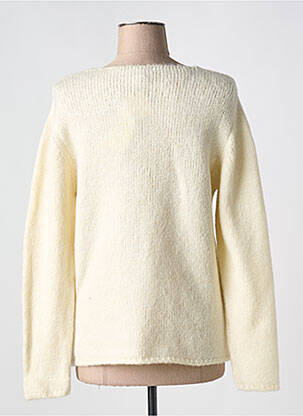 Pull coupe cintrée manches longues beige MERI & ESCA femme