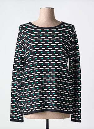 Pull coupe cintrée manches longues noir GUY DUBOUIS femme