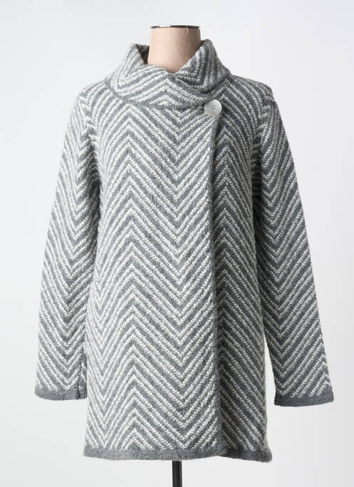 Gilet manches longues gris MERI & ESCA pour femme