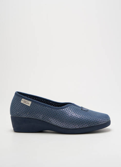 Chaussons/Pantoufles bleu LA MAISON DE L'ESPADRILLE pour femme