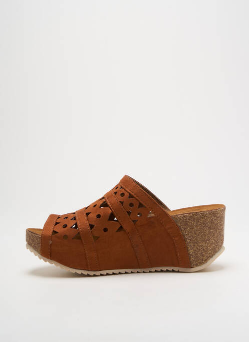 Mules/Sabots marron CHATTAWAK pour femme