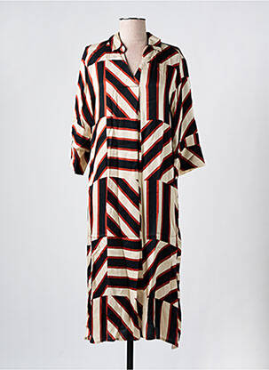 Robe mi-longue manches 3/4 manches 3/4 noir SOYACONCEPT femme
