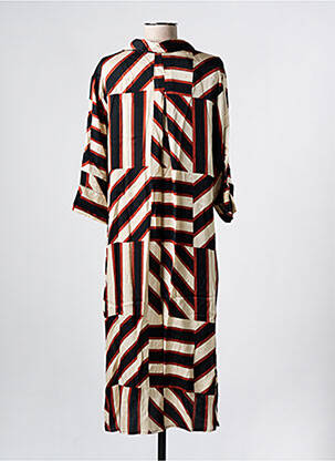 Robe mi-longue manches 3/4 manches 3/4 noir SOYACONCEPT femme