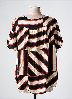 Blouse manches courtes manches courtes noir SOYACONCEPT femme
