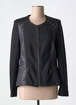 Veste casual epaulette noir GUY DUBOUIS femme