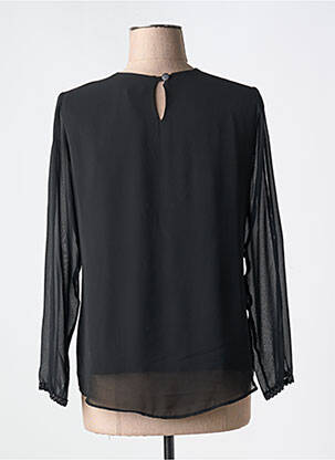 Top tissage crêpe manches longues noir MERI & ESCA femme