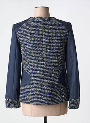 Veste chic poches bleu FRANCE RIVOIRE femme
