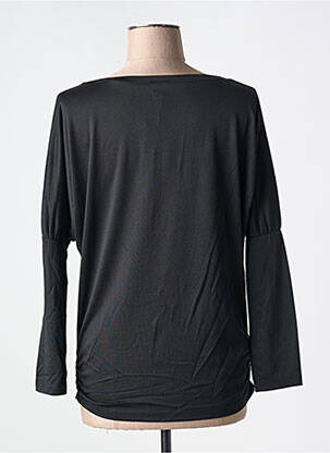 Top stretch manches longues noir MARBLE femme