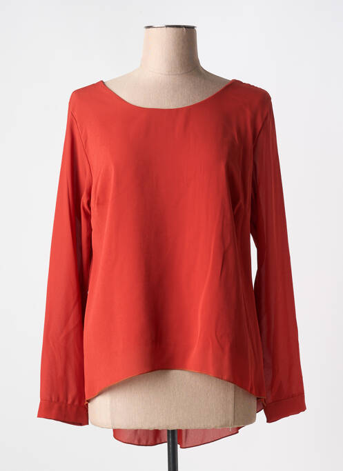 Blouse orange COULEURS DU TEMPS pour femme