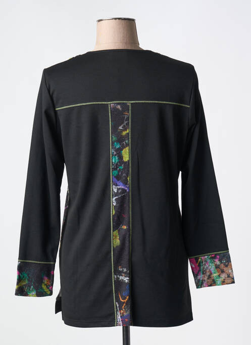 Tunique manches longues noir GUY DUBOUIS pour femme