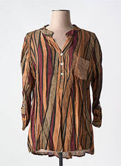 Tunique manches longues orange COULEURS DU TEMPS pour femme seconde vue