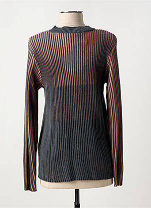 Pull coupe cintrée manches longues gris GUY DUBOUIS femme