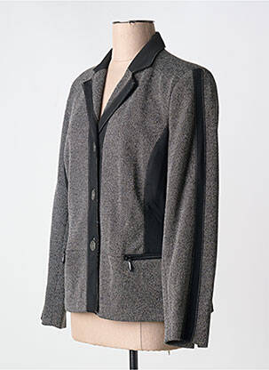 Veste casual finition intérieure doublée gris FRANCE RIVOIRE femme
