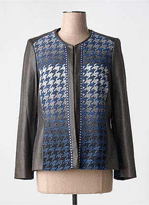 Veste casual epaulette bleu MERI & ESCA femme