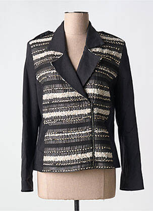 Veste casual finition intérieure doublée noir MERI & ESCA femme