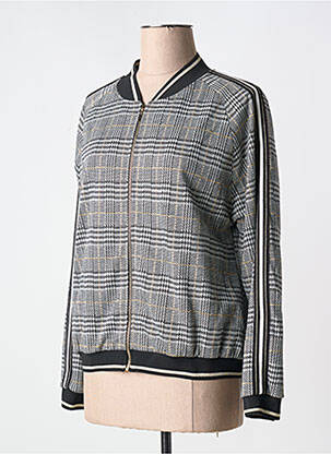 Veste casual fermeture zippée sur le devant gris MERI & ESCA femme