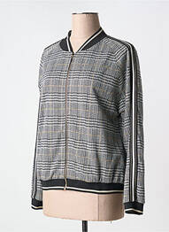 Veste casual fermeture zippée sur le devant gris MERI & ESCA femme