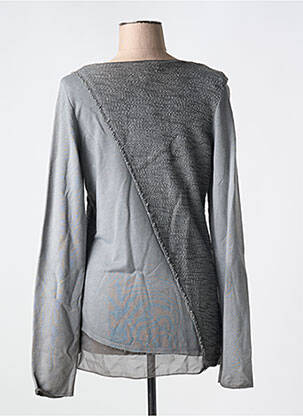 Pull tunique stretch manches longues gris MERI & ESCA femme