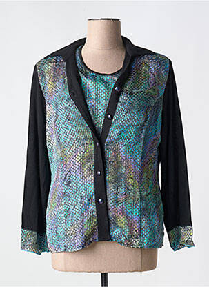 Twin-set fermeture boutonnée sur le devant bleu GUY DUBOUIS femme