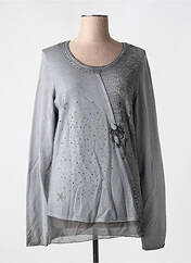 Pull tunique gris MERI & ESCA pour femme seconde vue