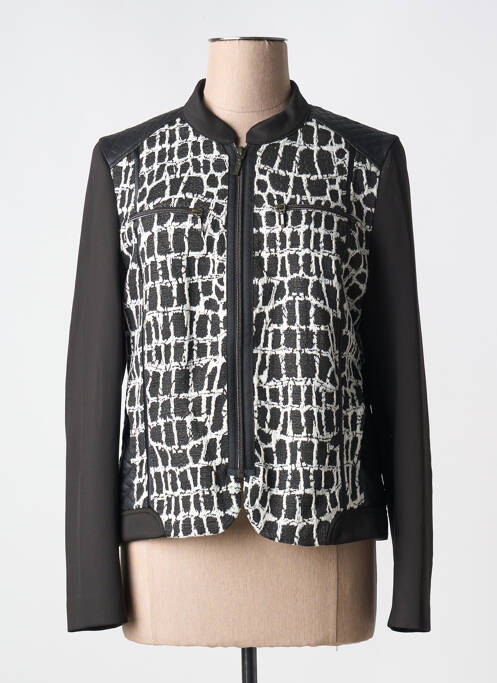 Veste casual noir FRANCE RIVOIRE pour femme