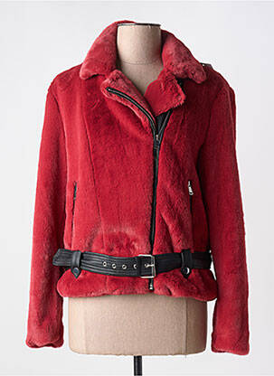 Veste casual col tailleur rouge MERI & ESCA femme