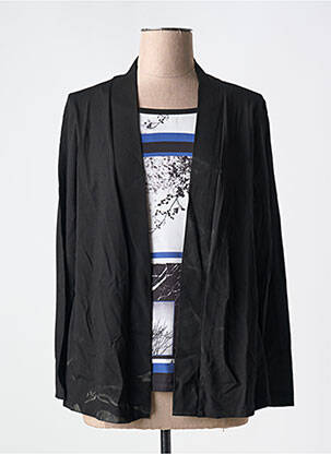 Top stretch manches longues noir GUY DUBOUIS femme