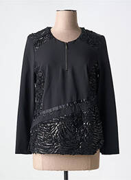 Top stretch manches longues noir GUY DUBOUIS femme