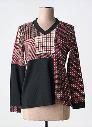Pull coupe cintrée manches longues rouge MERI & ESCA femme
