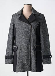 Manteau court manches longues sans capuche gris MERI & ESCA femme