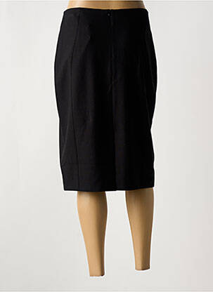 Jupe mi-longue taille à pinces noir FRANCE RIVOIRE femme