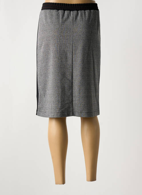 Jupe mi-longue stretch noir GUY DUBOUIS femme
