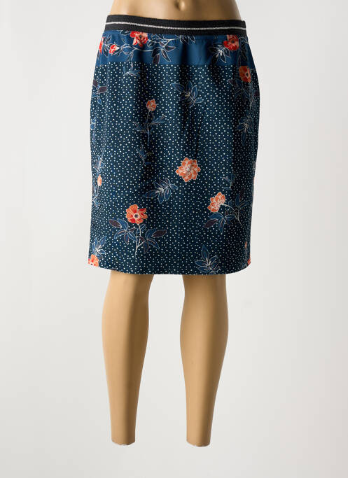 Jupe mi-longue bleu FRANCE RIVOIRE pour femme