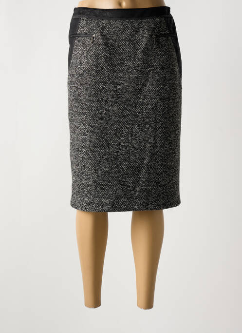 Jupe mi-longue gris FRANCE RIVOIRE pour femme