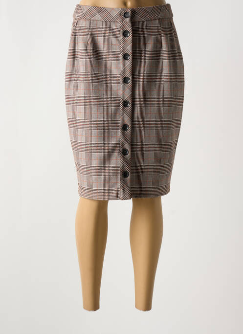 Jupe mi-longue marron MERI & ESCA pour femme