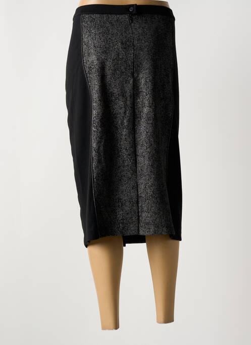 Jupe mi-longue noir FRANCE RIVOIRE pour femme