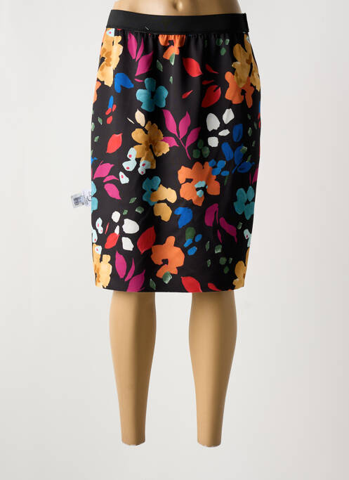 Jupe mi-longue noir GUY DUBOUIS pour femme