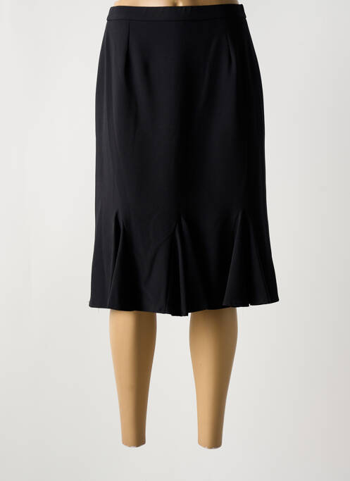 Jupe mi-longue noir GUY DUBOUIS pour femme