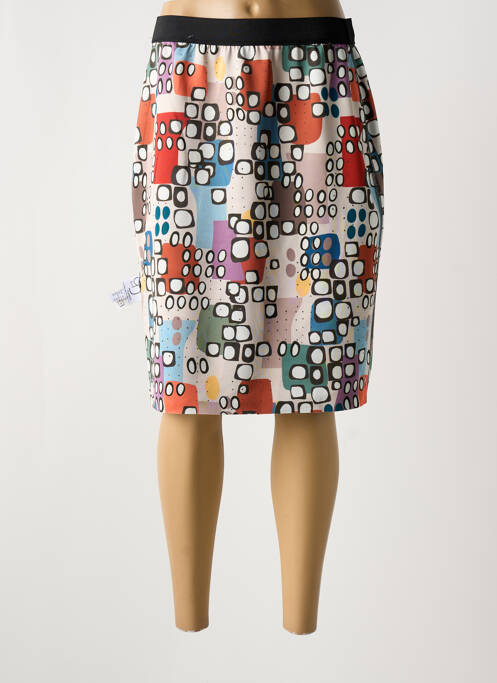 Jupe mi-longue noir GUY DUBOUIS pour femme