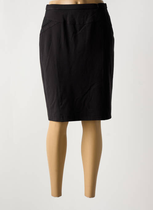 Jupe mi-longue noir GUY DUBOUIS pour femme