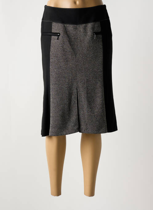 Jupe mi-longue noir GUY DUBOUIS pour femme