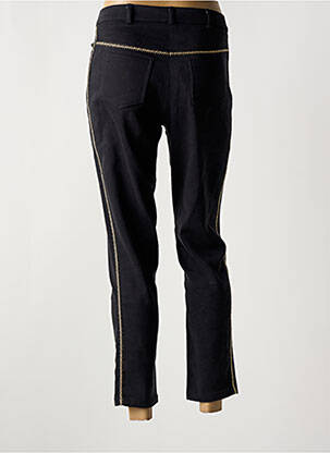 Pantalon 7/8 fermeture zippée sous rabat boutonné gris MERI & ESCA femme