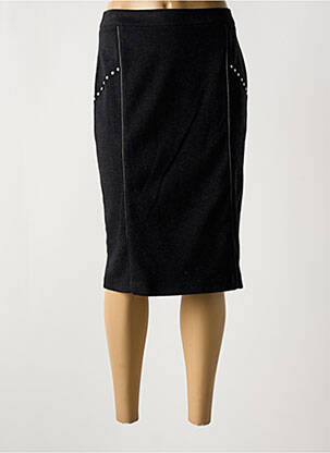 Jupe mi-longue taille normale gris GUY DUBOUIS femme