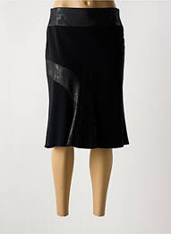 Jupe mi-longue coupe évasée noir GUY DUBOUIS femme
