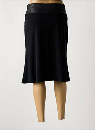 Jupe mi-longue stretch noir GUY DUBOUIS femme